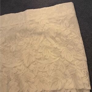 Like new 3 White Floral Lace valances